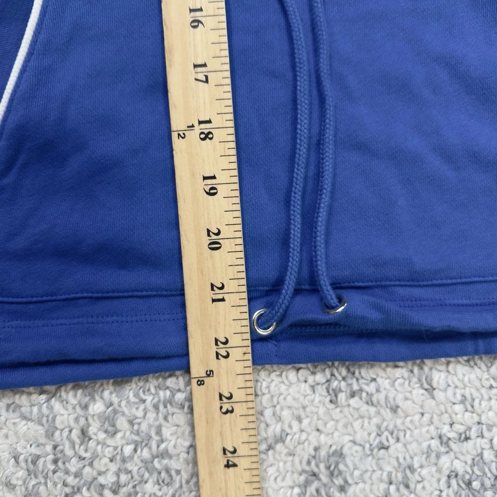 J.‎ Crew Full Zip Hoodie Unisex Cropped Size 3X Blue Pockets Fall Casual